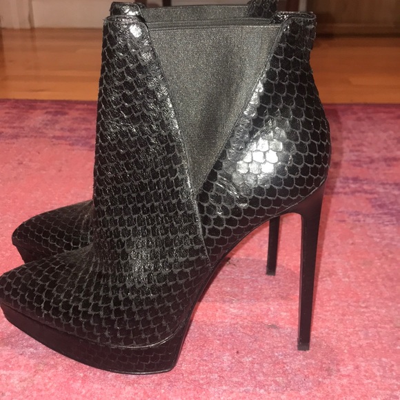 COPY - YSL black python bootie - Picture 4 of 11
